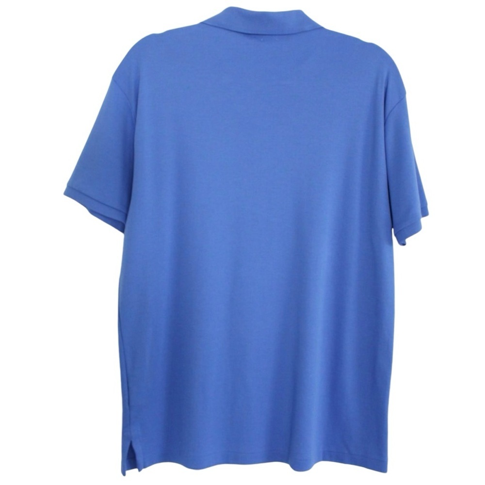 Polo Ralph Lauren Blue Interlock Polo Shirt Men L Navy Pony Classic - Picture 3 of 9